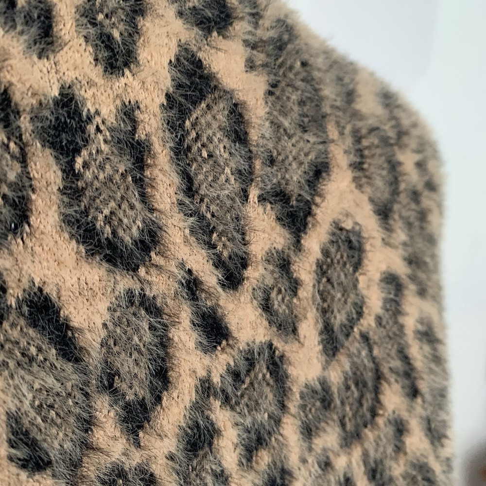 AVEC LES FILLES Leopard Coat Jacket Shacket 2x - Picture 5 of 9